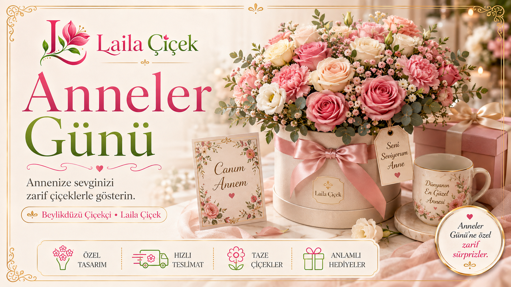Anneler Günü Çiçekleri | Laila Çiçek