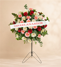 Renkli Gerberalardan Hazırlanmış Ferforje Aranjmanı